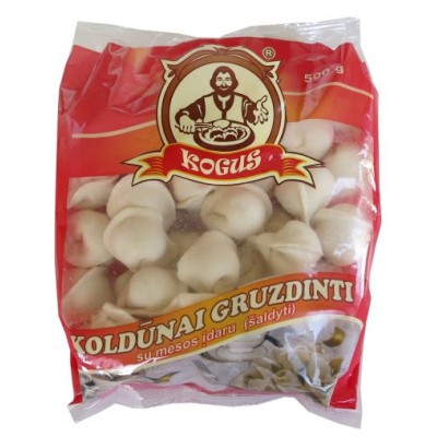 Koldūnai gruzdinti su mėsos įdaru, šaldyti, KOGUS, 500 g